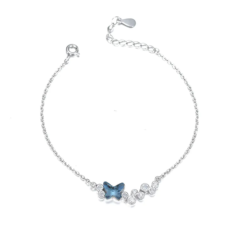 PULSERA DE CRISTAL SWAROVSKI EN PLATA S925